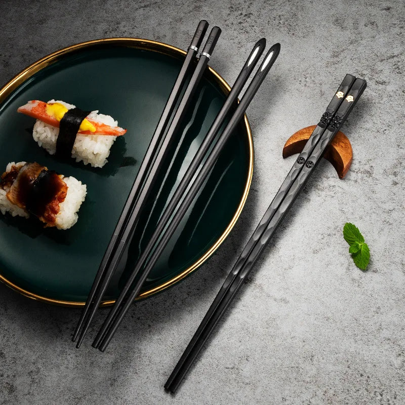 Luxury Japanese Non-Slip Chopsticks | 5Pairs, High Quality
